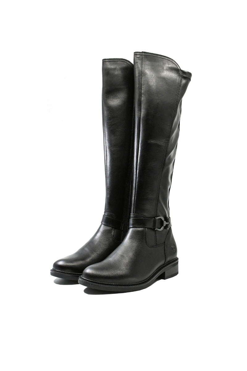 Imagine Cizme damă până la genunchi, negre, din piele naturală REMD2W77-00