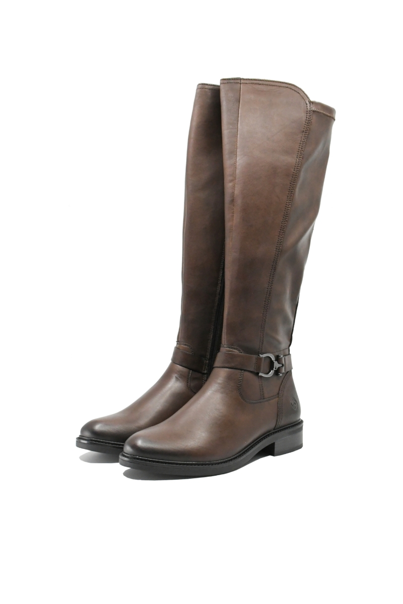 Imagine Cizme damă până la genunchi, maro, din piele naturală REMD2W77-25