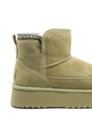 Imagine Ghete damă îmblănite, kaki, din piele întoarsă GOR114