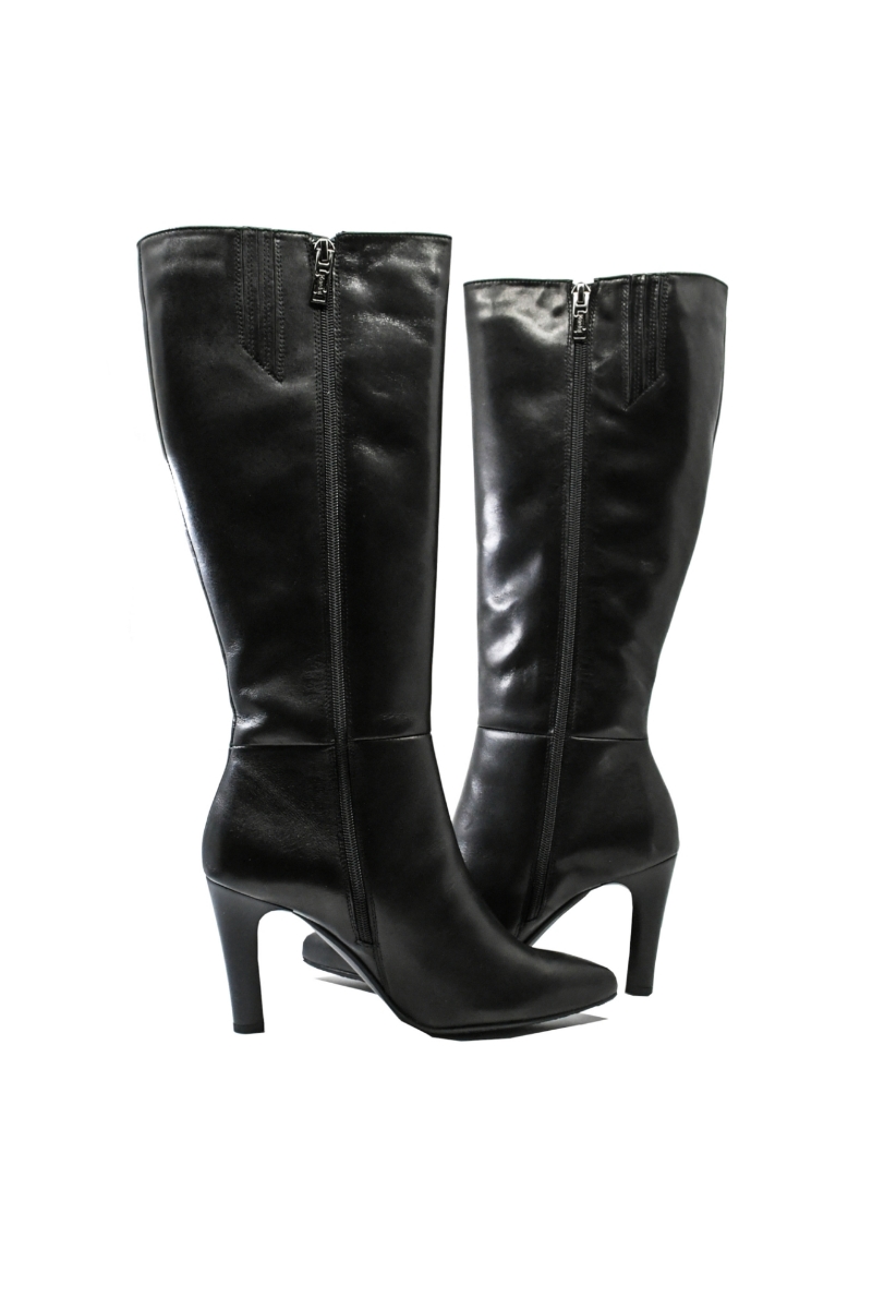 Imagine Cizme damă elegante negre, din piele naturală KOR2944