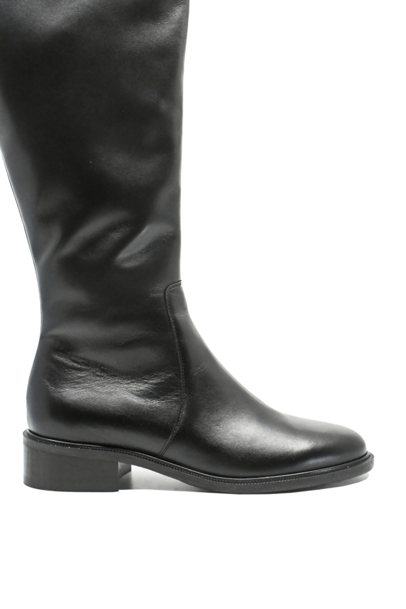 Imagine Cizme damă înalte negre, din piele naturală KOR2956