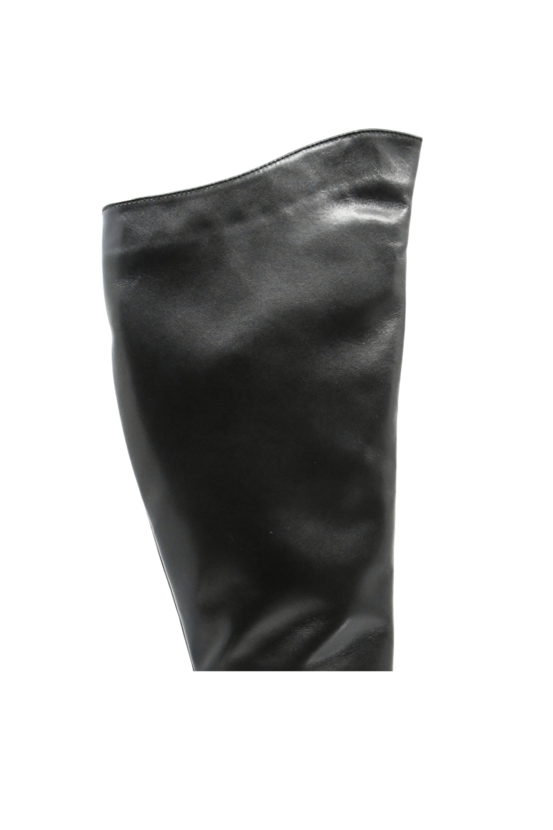 Imagine Cizme damă înalte negre, din piele naturală KOR2956