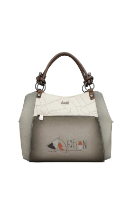 Imagine Geantă mare de mână cu mânere scurte, light grey, colecția Sophia, 42801-146