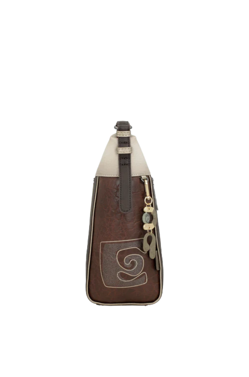 Imagine Poșetă crossbody dimensiune mare, maro, colecția Muse, 42703-007