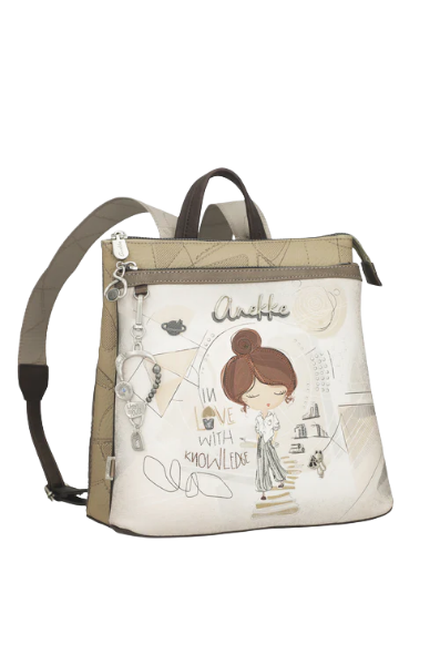 Imagine Rucsac pătrat gri sidefat, colecția Sophia, 42805-233