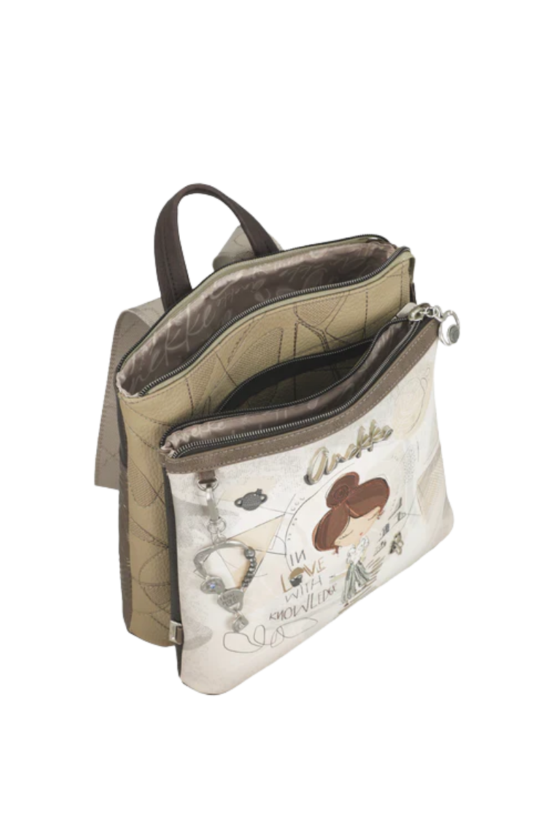 Imagine Rucsac pătrat gri sidefat, colecția Sophia, 42805-233