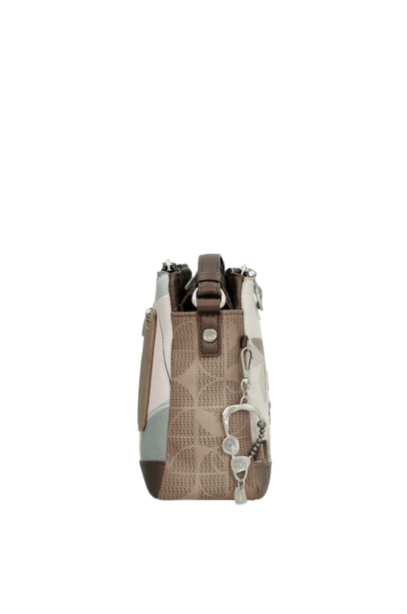 Imagine Poșetă crossbody cu triplu compartiment, gri, colecția Sophia, 42803-184