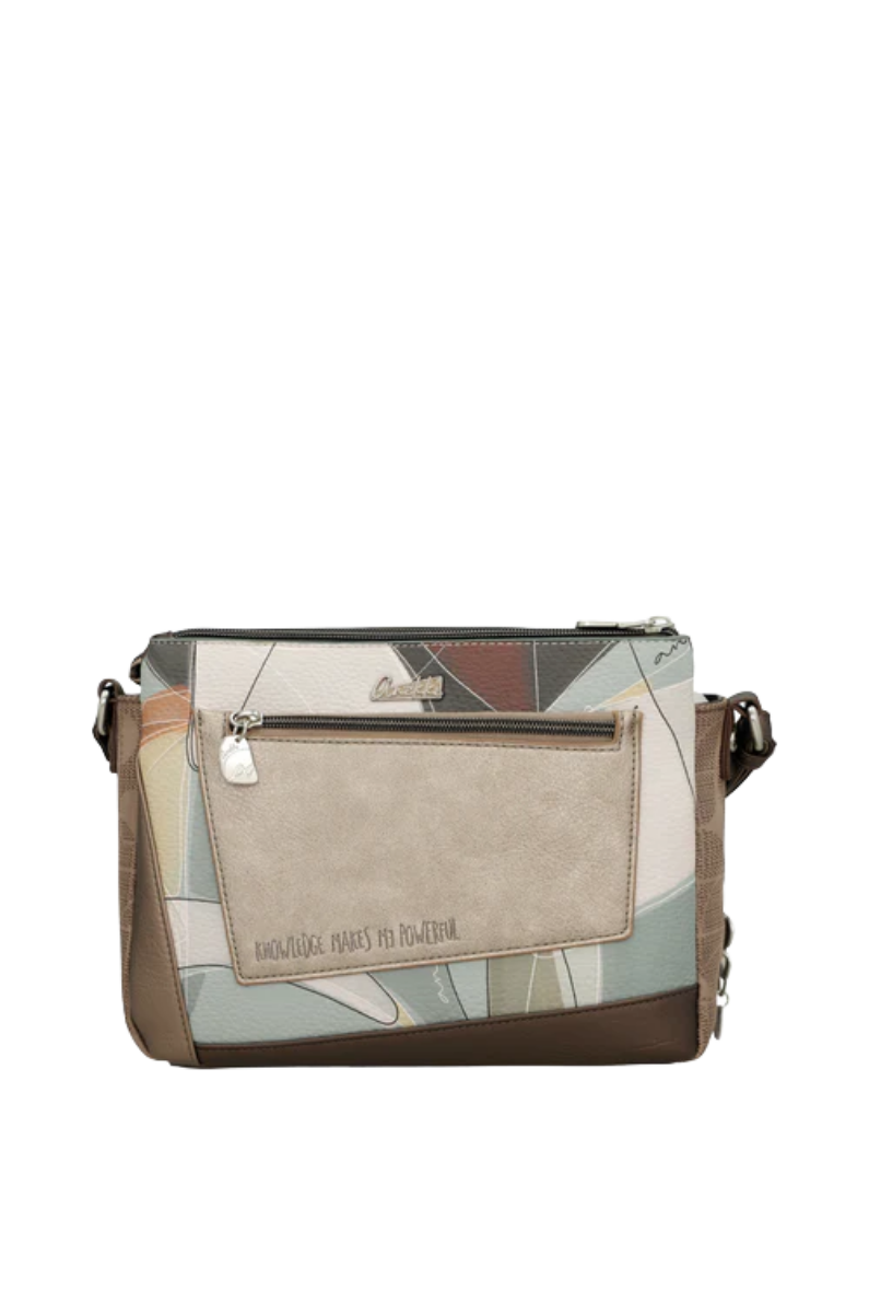 Imagine Poșetă crossbody cu triplu compartiment, gri, colecția Sophia, 42803-184