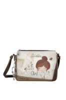 Imagine Poșetă crossbody cu triplu compartiment, gri, colecția Sophia, 42803-184