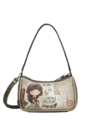 Imagine Geantă de umăr bej sidefat, colecția Muse, 42702-309