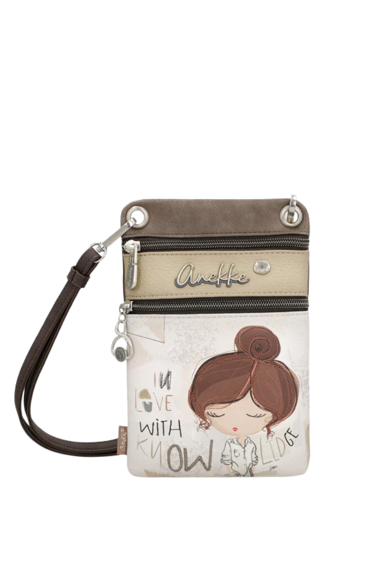 Imagine Mini poșetă crossbody cu fermoare, kaki, colecția Sophia, 42803-905
