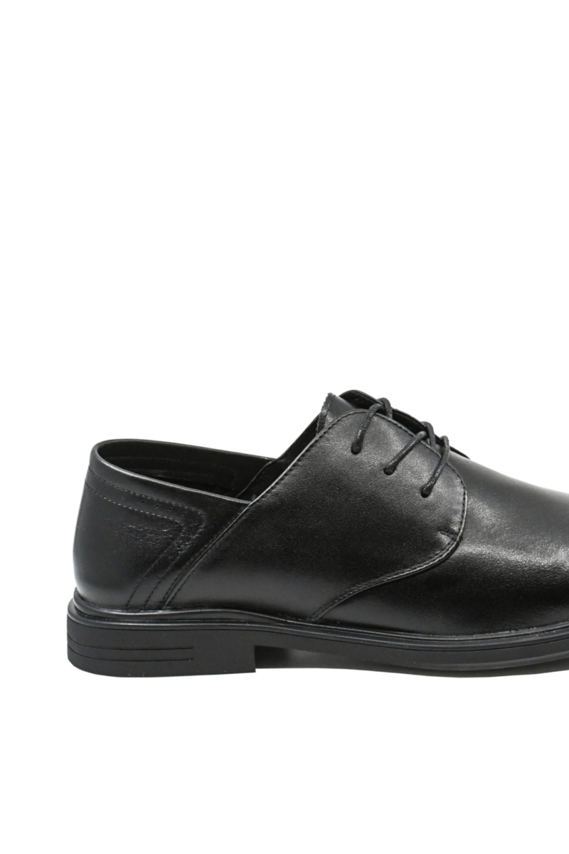 Imagine Pantofi bărbați oxford  la modă, negri, din piele  naturală FNX27001