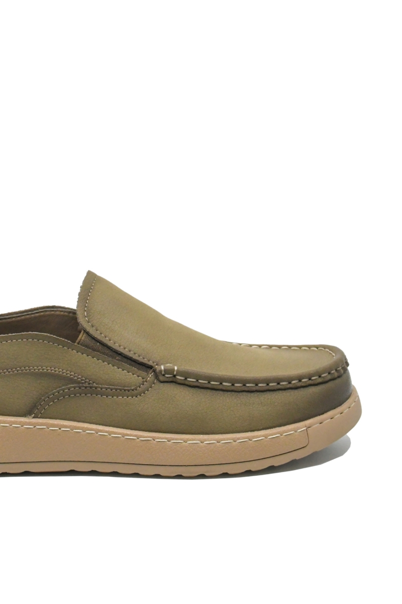 Imagine Mocasini bărbați green kaki din piele naturală FNX90006