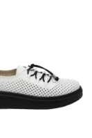 Imagine Pantofi casual cu platformă, albi, din piele naturală MIR5297