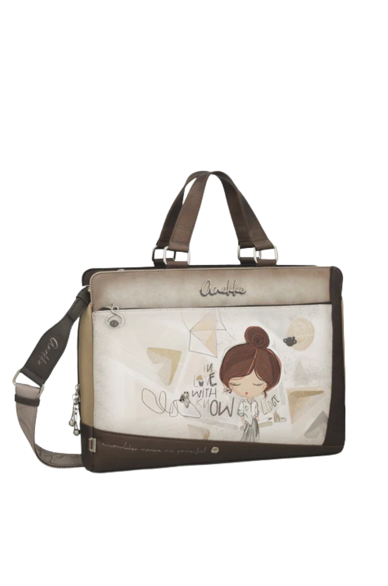 Imagine Servietă mare pentru laptop și documente, maro, colecția Sophia, 42806-116