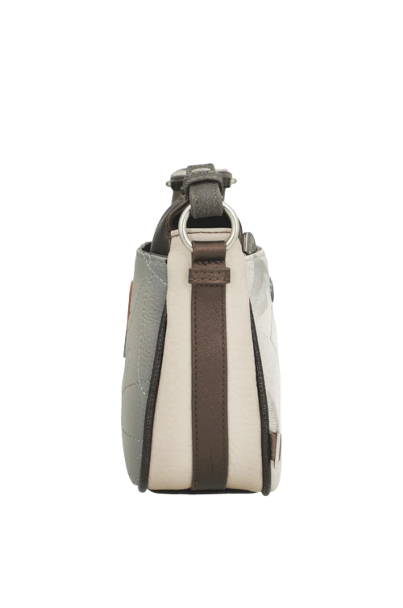 Imagine Poșetă mini printată tip crossbody, maro, colecția Sophia, 42803-062