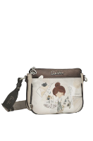 Imagine Poșetă mini printată tip crossbody, maro, colecția Sophia, 42803-062