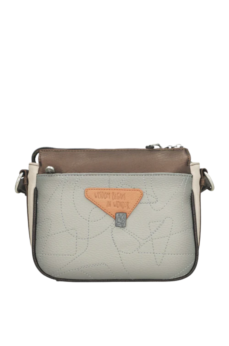 Imagine Poșetă mini printată tip crossbody, maro, colecția Sophia, 42803-062