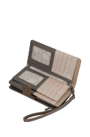 Imagine Portofel rigid mediu gri sidefat colecția Olympia 42749-901