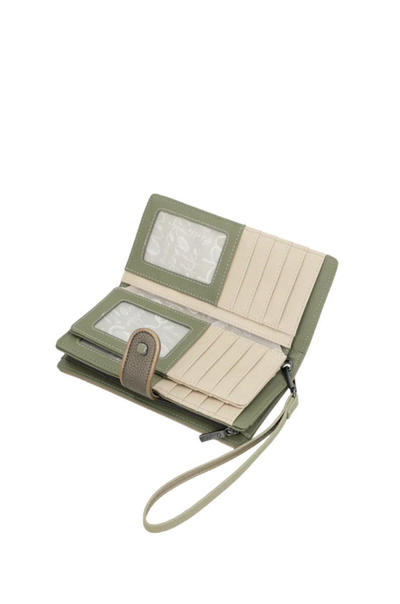 Imagine Portofel mare RFID kaki, colecția Muse 42709-901