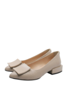 Imagine Pantofi damă cu model perforat, vizon, din piele naturală MIR1131