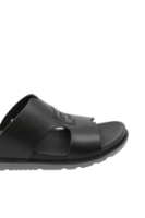 Imagine Saboți bărbați negri din piele naturală cu decupaje OTR580010