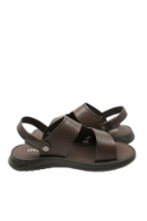 Imagine Sandale bărbați maro din piele naturală cu baretă OTR580011