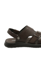 Imagine Sandale bărbați maro din piele naturală cu baretă OTR580011