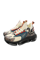 Imagine Sneakers șosetă din material textil, bej cu detalii multicolor  GOR31091