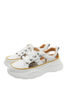 Imagine Pantofi sport albi cu decupaje, din piele naturală GOR106-21