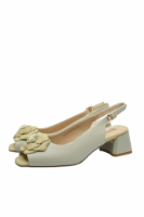 Imagine Sandale damă light green din piele naturală GOR50124