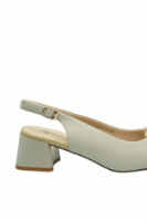 Imagine Sandale damă light green din piele naturală GOR50124